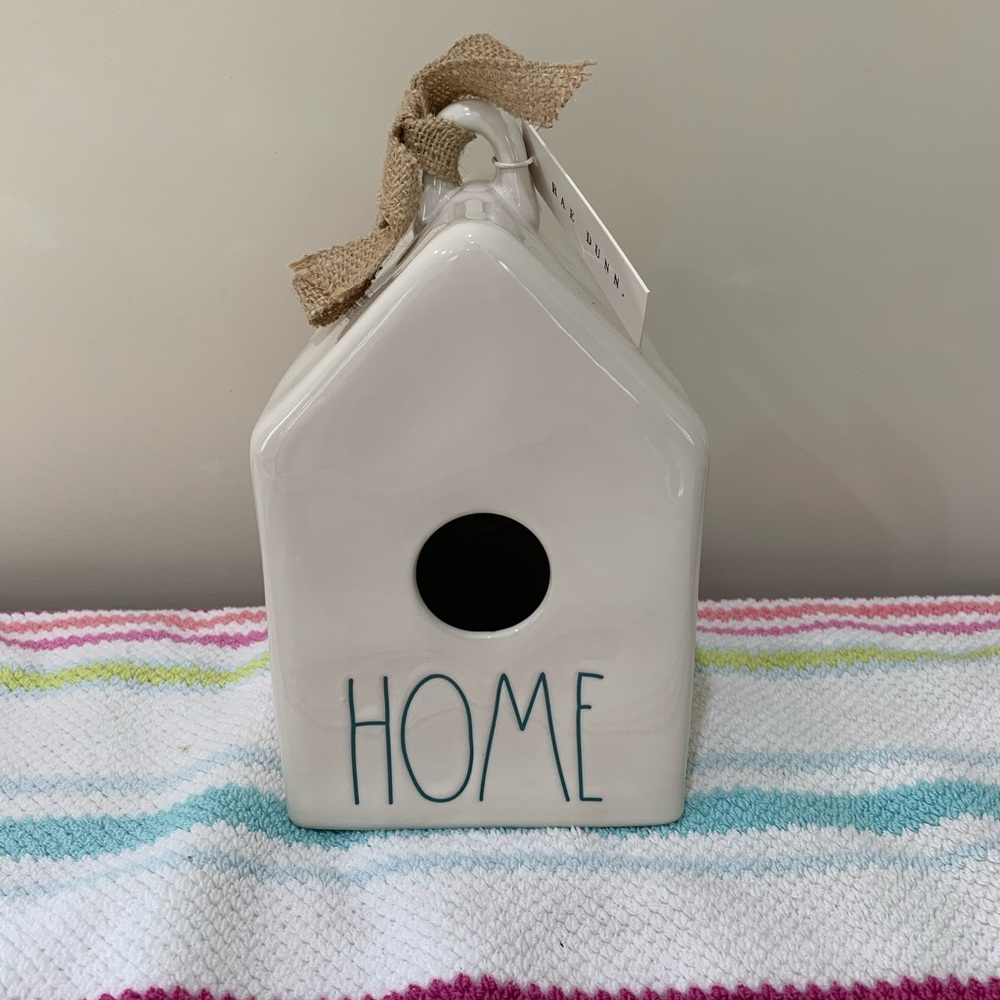 Rae Dunn Home Birdhouse (Teal Font)